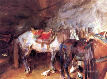 John Singer Sargent Painting - Establo árabe John Singer Sargent